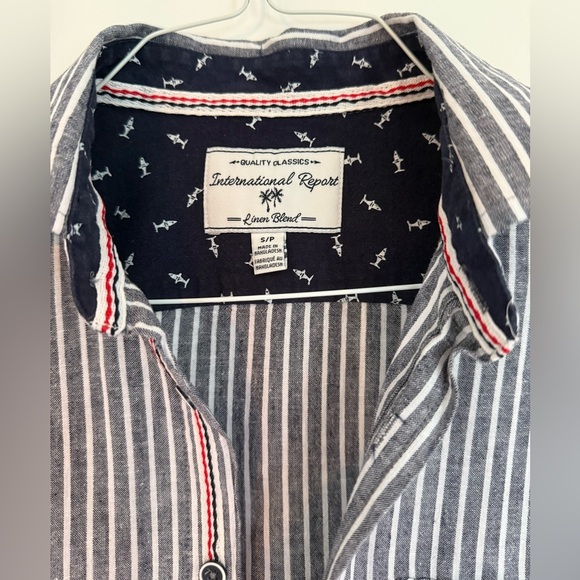 Men’s Linen Blend Short Sleeve - Picture 3 of 4